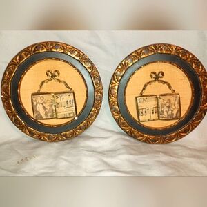 Vintage wall plaques